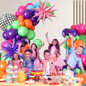Kit de Guirnalda de Globos para Fiesta Disco, 104 Piezas, Tema Retro Rock de los 80s y 90s, Juego de Globos de Látex Coloridos, Decoraciones para Fiesta de Graduación - Product Image 5
