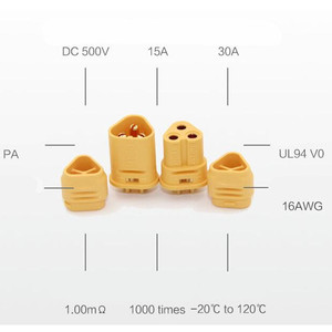 Connettore AMASS MT30 2mm a 3 pin, set di connettori per motore per multicotteri e quadricotteri RC - Product Image 4