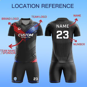 Bán Buôn Tùy Chỉnh Miễn Phí Thiết Kế Bóng Đá Kit Đội Áo Thoáng Khí Nhanh Chóng Khô Thân Thiện Với Môi Vải Toàn Bộ Đồng Phục Bóng Đá Z25854 - Product Image 3