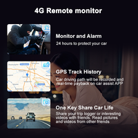 Grabadora de Conducción con Espejo Retrovisor 3CHs 4G LTE 1080P para Autos de Pasajeros con Android 8.1 GPS