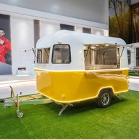 Remorque mobile de vente de nourriture et de boissons, galvanisée à chaud, pour mini-glaces, café, pizzas, beignets, churros, pop-corn