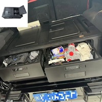 Organisateur de siège arrière pliable avec table et boîte de rangement pour coffre arrière Mercedes-Benz Classe W465 W464 W463 G63 G500 G400 G350 G550