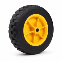 Roue de chariot de jardin robuste de 10 pouces avec pneu PP plein pour équipement professionnel de paysagisme