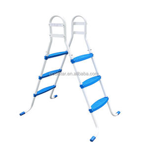 Échelle de <span class=keywords><strong>piscine</strong></span> à cadre en acier à 3 marches pour piscines hors sol avec marches antidérapantes Hauteur inférieure à 110cm - Product Image 1