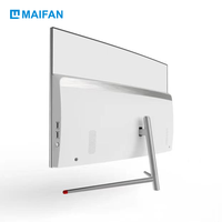 Komputer All-in-One IPS Lengkung I3 I5 CPU Generasi ke-4 Layar 23.8 Inci Full View untuk Penggunaan Kantor