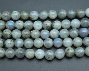 Perles de pierres précieuses rondes lisses en labradorite naturelle 4mm 6mm 8mm 10mm, perles en vrac pour la fabrication de bracelets, colliers et bijoux, vente en gros - Product Image 1