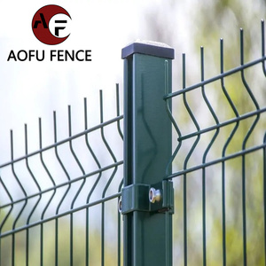 공장 직접 판매 매우 안전한 Zn + PVC 녹색 금속 3D 용접 와이어 메쉬 패널 울타리 야외 펜싱에 사용 - Product Image 6