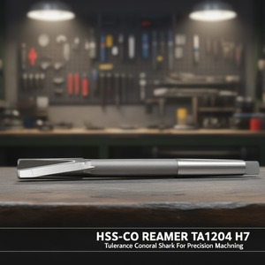 รีมเมอร์ HSS-Co รุ่น TA1204 ความคลาดเคลื่อน H7 ก้านทรงกรวย สำหรับงานกลึงความแม่นยำสูง - Product Image 3