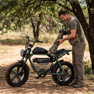Bicicleta Safari de Color Verde Personalizado, Silenciosa, <span class=keywords><strong>con</strong></span> Motor Trasero sin Escobillas, Bicicleta Eléctrica para Observación de la Vida Silvestre - Product Image 4