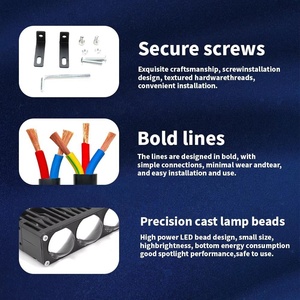 ไฟสปอร์ตไลท์ LED 3 เลนส์ รุ่นใหม่ <span class=keywords><strong>U89</strong></span> 180W ปี 2026 สำหรับติดตั้งกระจังหน้ารถยนต์ มอเตอร์ไซค์ รถออฟโรด รถบรรทุก และรถ SUV - Product Image 5