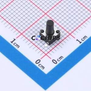 TS010-TBW1FH7.5 Tactile Switch SMD-4P,4.5x4.5mm Switch Single Pole Single Throw Round Button 2.5N Vertical Mount - Product Image 1