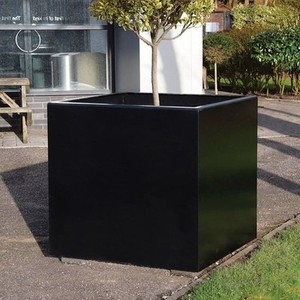 Macetero Rectangular Grande de Metal para Jardín, <span class=keywords><strong>Exterior</strong></span>, de Aluminio, para Plantas, Maceta de Acero Inoxidable - Product Image 1