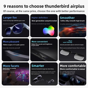 Lunettes intelligentes <span class=keywords><strong>AR</strong></span> Thunderbird Air Plus, technologie de pointe, fabriquées en Chine, visionnement HD 215 pouces, 49 °   Grand champ de vision - Product Image 4