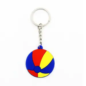 Chất lượng cao 3D tùy chỉnh mềm PVC Keychain cao su bóng rổ Móc chìa khóa