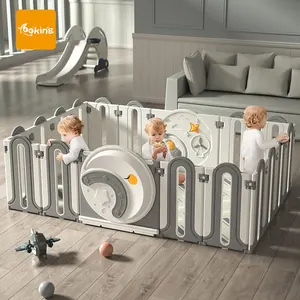 Top Kwaliteit Leveranciers Kind Kinderen Hek Baby Play Plastic Indoor Baby Veiligheid Hek Box Leuke Set Opvouwbare Hekken