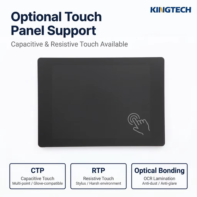 Kingtech OEM 10.4inch XGA 1024*768 10 Points ILI2511 USB IIC Touch Screen -30~80℃ Industrial LCM G+G Capacitive Touch LCD Module