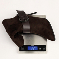 Bottines en daim pour femme, grande taille 46, à boucle, talons hauts fins, bout pointu, fermeture éclair latérale, style stiletto pour soirée