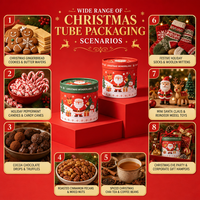 Boîte cadeau cylindrique ronde personnalisée pour commandes en gros, boîtes d'emballage avec logo et présentation du produit