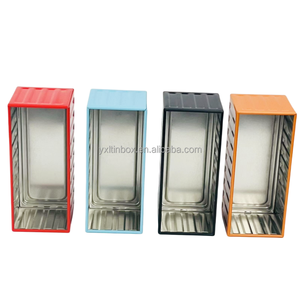 Tùy Chỉnh In Container Lấy Cảm hứng từ Kim Loại Hộp Vận Chuyển Hàng Hóa Đường Biển Container Mô Hình Tinplate Có Thể Thu Nhỏ Vận Chuyển Container Hình Hộp Thiếc - Product Image 5