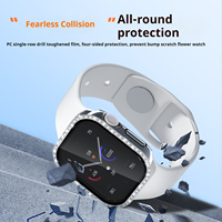 IVANHOE Verre + PC Diamant Couverture pour Apple Watch Cas 46mm 42mm Bling Bumper Protecteur IWatch Série 10 46 42mm WatchCase