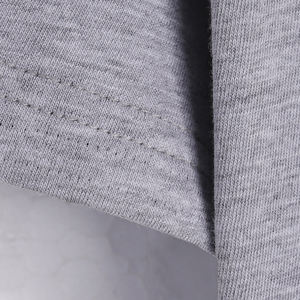 เสื้อยืดลำลองสีเทาคุณภาพสูงสำหรับผู้ชาย 160 GSM ผ้าฝ้าย 90% วิสโคส 10% ขายส่งจำนวนมาก - Product Image 3