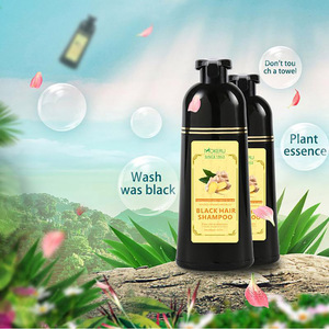 Mokeru 500ml Natural Original Mokeru Ginger <strong>Colour</strong> <strong>Shampoo</strong> Wholesale MOKERU Hair Dye Permanent Black Hair <strong>Shampoo</strong> for Women Men - Product Image 4
