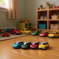 Kinsmart Mini Cooper S 1:28 Mobil Mainan Diecast Metal Tarik Mundur Model Koleksi Usia 5-7 Tahun