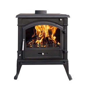 Estufa de hierro PriceCast de fábrica Buena eficiencia Estufa de leña para interiores <span class=keywords><strong>Chimenea</strong></span> negra mate - Product Image 4