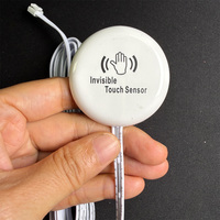 Interrupteur intelligent à capteur tactile 200W pour éclairage LED, contrôleur dissimulé derrière un panneau en bois ou en pierre pour éclairage d'armoire