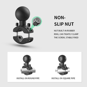 VIN MOUNTS New 2.25'' Torque Pipe Clamp Heavy Duty Ball Mount Automotive Equipment VIN-CD-GJDZ4-Charger Compatible Aluminium - Product Image 2