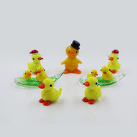 Adorable Figurine de Canard en Verre de Murano Faite à la Main, Artisanat Miniature, Artisanat en Verre Soufflé, Statuette d'Animal en Verre Miniature