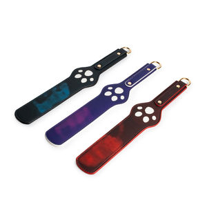 SM cuero bofetadas azotes gato pata esclavo fetiche <span class=keywords><strong>cambio</strong></span> <span class=keywords><strong>de</strong></span> temperatura raqueta adulto juguete sexual coqueteo sumiso castigar paleta - Product Image 2