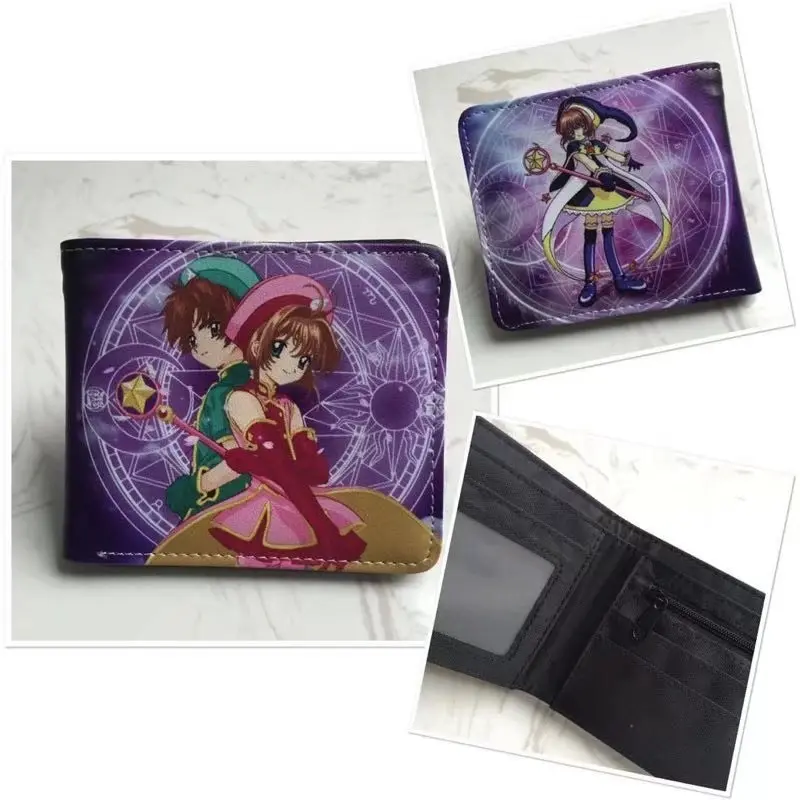 Cute Cartoon Re Life In a Different World From Zero Coin Purse Card Captor Sakura Pu Leather Short Wallet