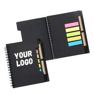 Creative <b>A5</b> Record Book With Pen Kraft Paper Cover Business Office <b>Notepad</b> - Product Image 6