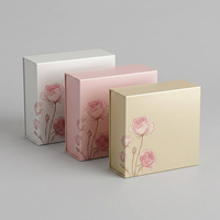 Boîte cadeau cosmétique pliable magnétique écologique personnalisée en gros pour l'emballage de produits de soin de la peau et de maquillage avec logo