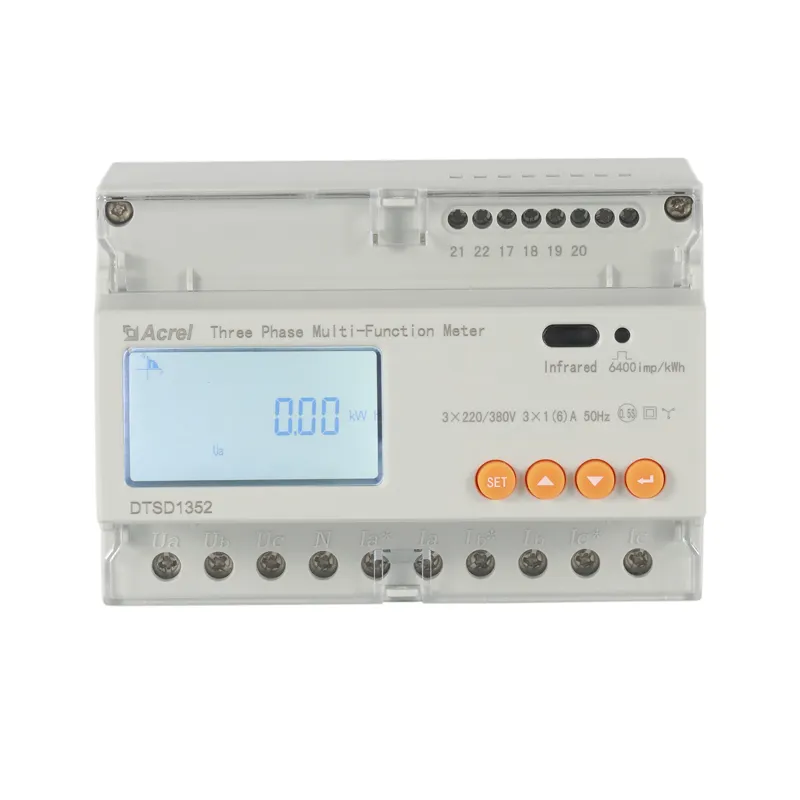 Acrel DTSD1352-C Digital AC Three Phase 4 Wire Duel Source Energy Meter With Rs485 Modbus for Solar Power Monitoring