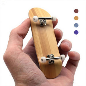Planche à Roulettes de <span class=keywords><strong>Doigt</strong></span> Professionnelle en Bois de Bambou, Mini Skateboard Sportif, <span class=keywords><strong>Jouet</strong></span> Fingerboard - Product Image 1