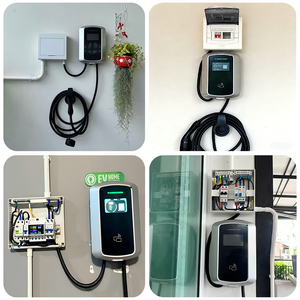 Borne de recharge murale pour voiture électrique 7kW 11kW 16A intérieure/extérieure, station de recharge AC pour Tesla avec câble de 5m - Product Image 6