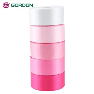 Gordon Ribbons 100% polyester 1.5 inch woven edge double sided satin ribbon holiday's wrapping gift ribbon wholesale in stock