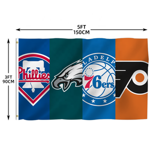 In magazzino tutta la bandiera della squadra di calcio <span class=keywords><strong>3</strong></span> x5ft Design personalizzato di alta qualità philphia aquile Kelly verde Fan 100% poliestere sport Nfl - Product Image 3