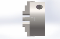 YTUM K12-125 Mandrin de tour autocentrant à quatre mors, montage cylindrique court, mandrin manuel pour l'usinage d'objets carrés et octogonaux