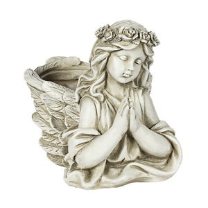 Adorno Decorativo de Resina con Forma de <span class=keywords><strong>Busto</strong></span> de Ángel para Interiores, Balcón, Jardín, <span class=keywords><strong>Maceta</strong></span>, Patio, Artesanía en Resina - Product Image 6