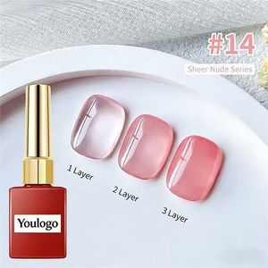 เจลทาเล็บใสสีอำพันแบบคริสตัล เงางาม คุณภาพสูง ผลิตตามสั่ง (OEM) - Product Image 5