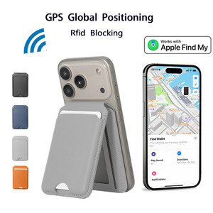 Portefeuille Apple Find My MagSafe en Cuir PU, Support de Carte Magnétique Blocage RFID pour iPhone, Logo Personnalisé OEM ODM - Product Image 1