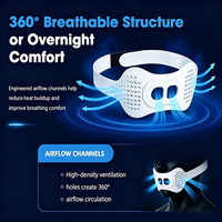 Sangle de menton anti-ronflement réglable, sangle de soutien respirante et ventilée pour un meilleur sommeil nocturne, réduit les ronflements