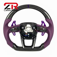 Volant personnalisé en fibre de carbone avec LED pour Audi Q3 Q5 Q7 Q8 S5 SQ2 SQ5 SQ7 RS3 RS5 RSQ3 RSQ8 Pièces automobiles 2017-2024