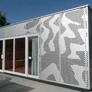 Panneau mural décoratif sur mesure, maille perforée poreuse, fil d'acier galvanisé à chaud, service de poinçonnage personnalisé - Product Image 2