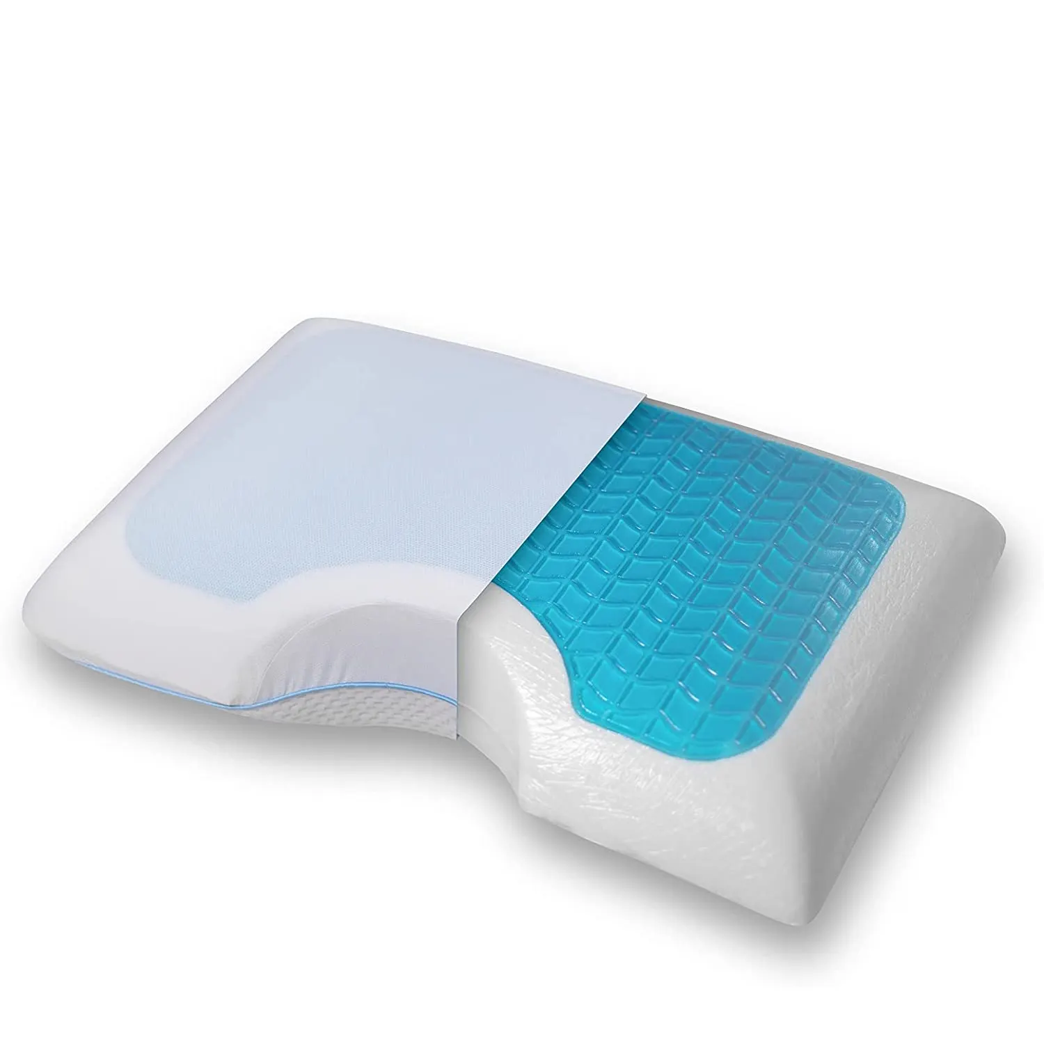 Comfyt cuscino per traversina laterale Gel Memory Foam cuscino cuscini per letto a spalla supporti ortopedici postura collo per stomaco posteriore Sleeper