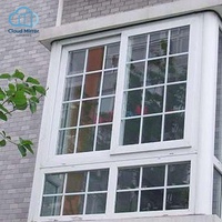 Fenêtre coulissante en PVC avec vitrage fixe latéral, fenêtre en vinyle pour la rénovation de maisons et d'appartements résidentiels