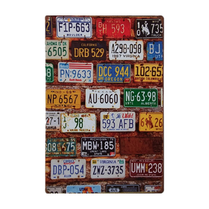 Affiche en métal coloré rétro des marques <span class=keywords><strong>de</strong></span> voiture, Vintage, en étain, Plaque pour Garage, huile <span class=keywords><strong>de</strong></span> moteur, essence, bouchons d'étincelle, décor mural <span class=keywords><strong>de</strong></span> <span class=keywords><strong>jardin</strong></span>, affiche - Product Image 1